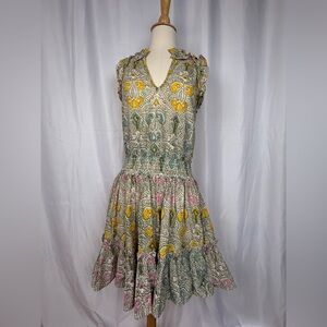 Anna Cate Multicolor Floral Midi Dress S